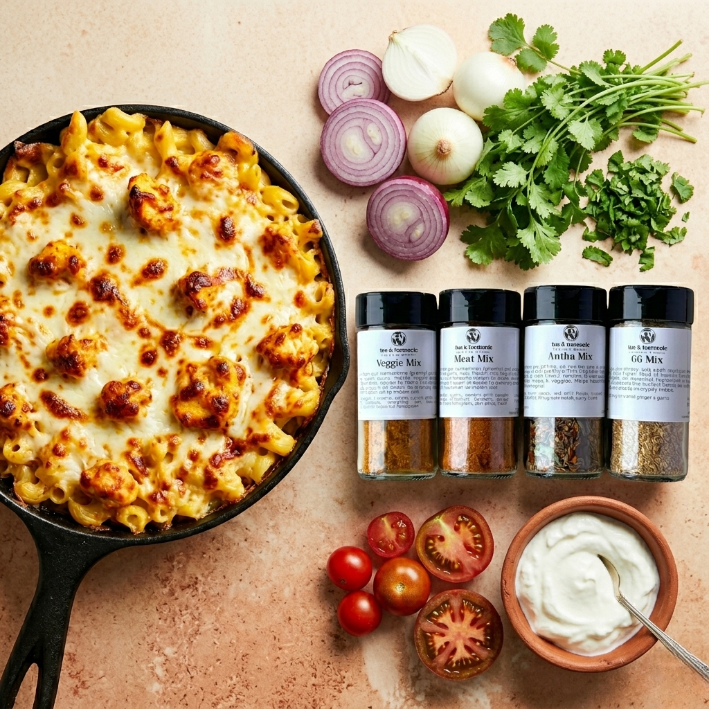 Chicken Tikka Mac and Cheese Recipe (Indian-Inspired Comfort Food)