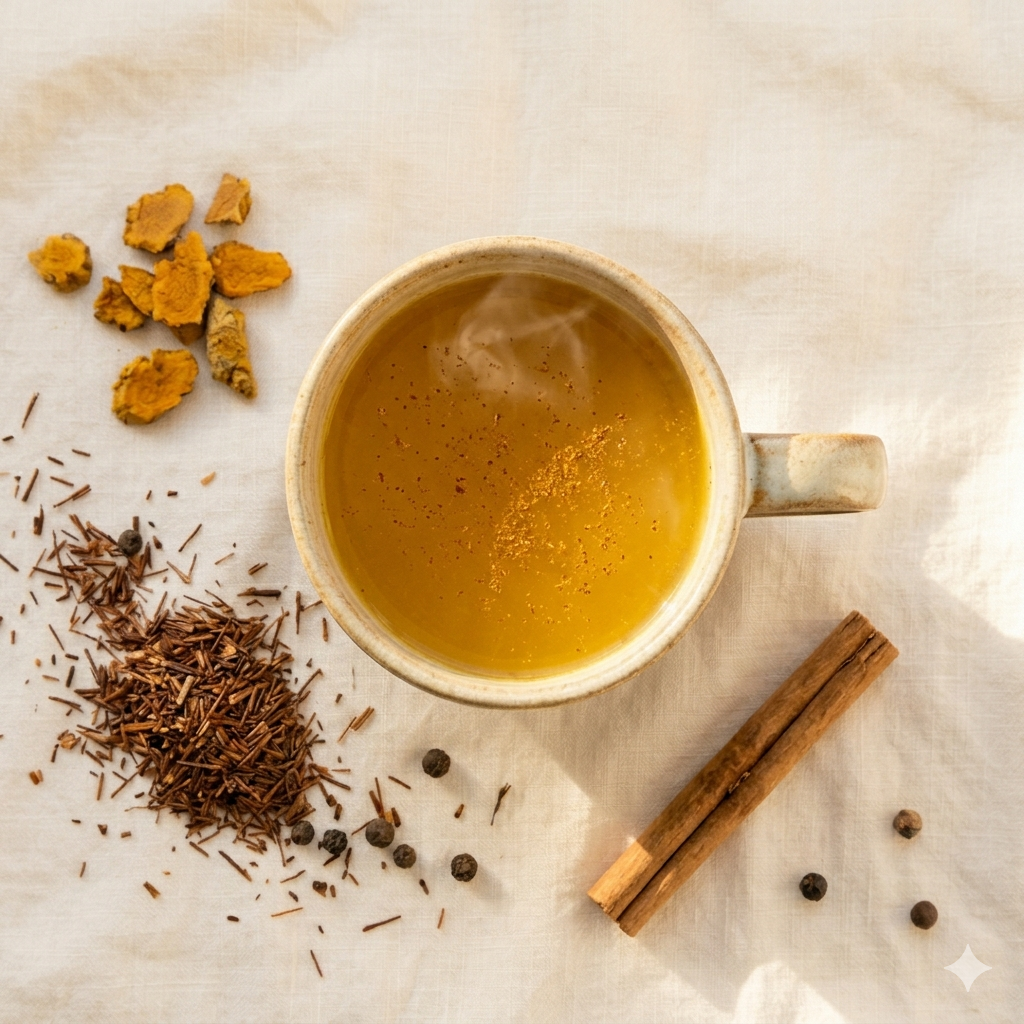 Ayurvedic anti-inflammatory herbal tea, Tea & Turmeric Laguna Beach