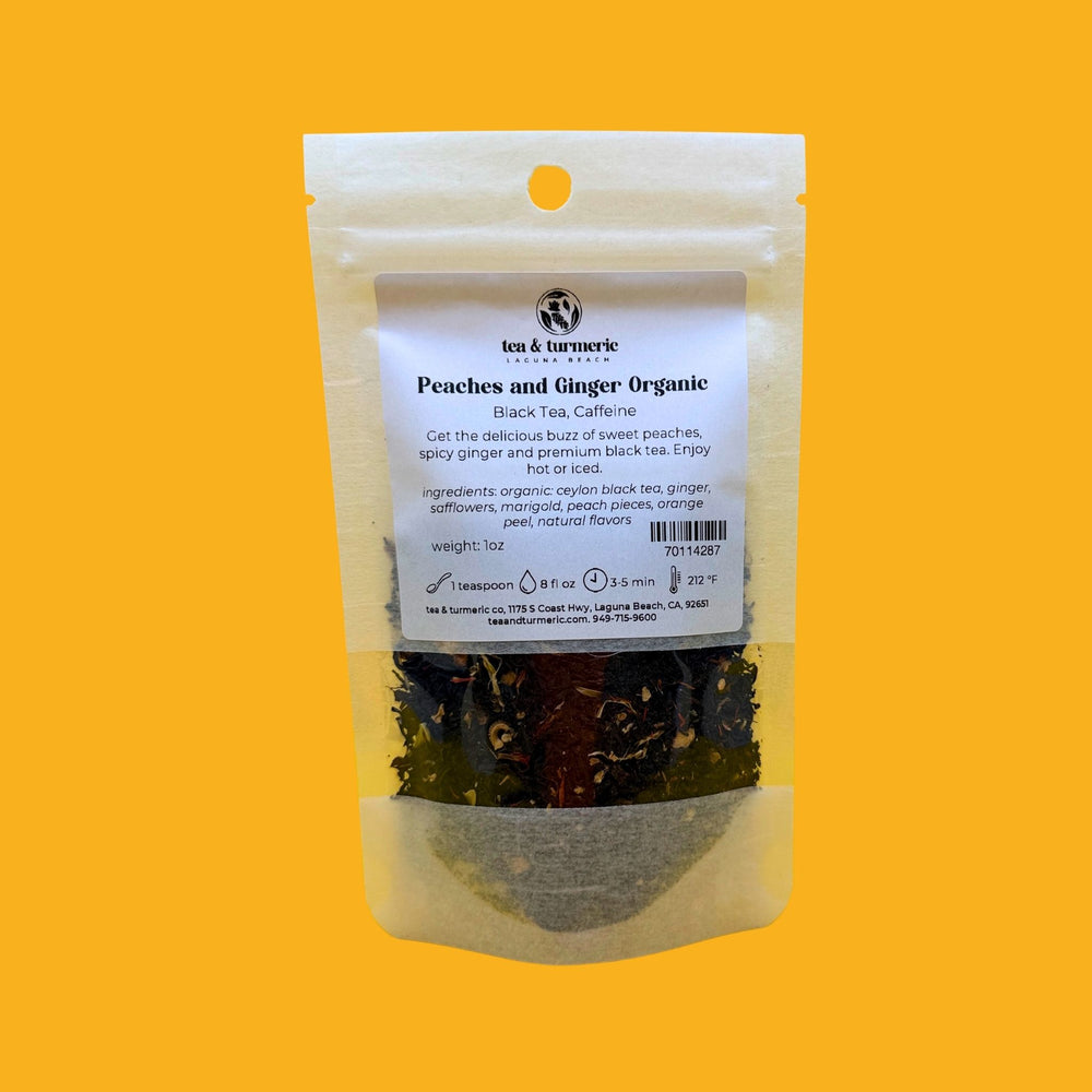 Peaches and Ginger Organic Black Tea