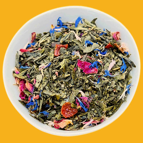 Organic Grapefruit Rose Green Tea