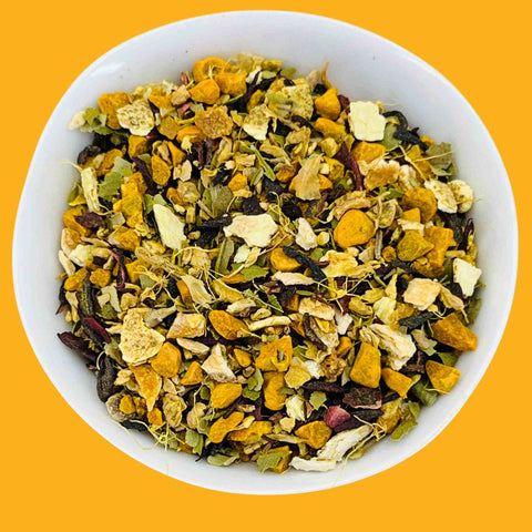 Golden Citrus Ginger Organic Herbal Loose Tea